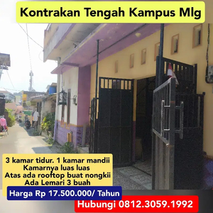 Sewa Rumah 3 Kamar Dekat Kampus Malang