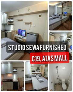 Sewa studio Furnished atas mall apartemen Bassura City water heater