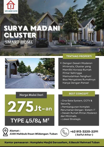 Smart Home Surya Madani Cluster Andalan Rumah Futuristik di Kota Tuban