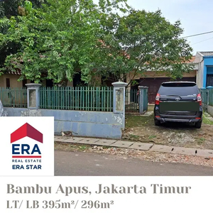 TURUN HARGA, Rumah Pinggir Jalan Luas di Bambu Apus, Jakarta Timur