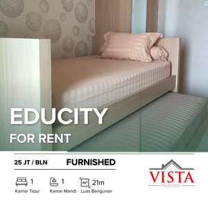 Vista - Disewakan Apartemen Bulanan / Tahunan Educity Furnished