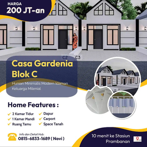 2 Unit Terakhir, Rumah Cantik Minimalis 200 Jt an Idaman Milenial