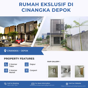 Ayo Dapatkan Rumah di Cinangka Depok 900 Jutaan Bisa KPRS Surat SHM