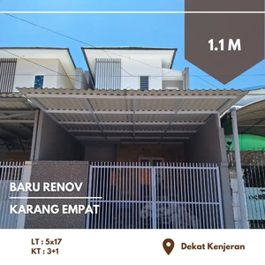 Baru Renov‼️Rumah Karang Empat tengah kota Surabaya