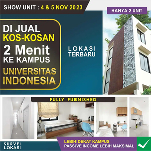 Bisnis Kosan 10 Kamar Samping Kampus UI Surat SHM Income 200 jutaan