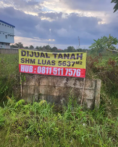 Di jual tanah dgn luas 5637 m² SHM