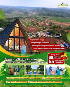 Di jual Tanah murah kavling Nuansa alam Agroeduwisata