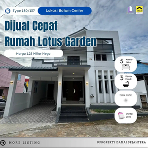 Dijual Cepat Rumah Lotus Garden - Batam Centre