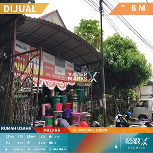 Dijual Cepat Rumah Usaha Luas 0 Jalan Raya Tanjung Sukun Malang