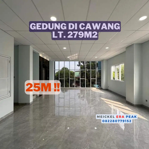 DIJUAL Gedung di Cawang, Lt. 279m2, 4.5 Lantai