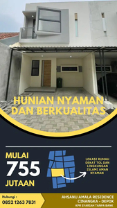 Dijual Rumah 755 Juta di Cinangka Depok Skema KPR Syariah Tanpa Bank