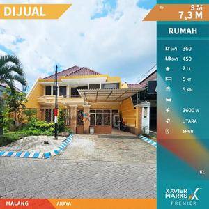 Dijual Rumah Araya Malang Kawasan Premium Siap Huni