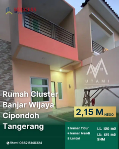 DIJUAL Rumah Baru Renov Cantik di Banjar Wijaya
Tangerang kota