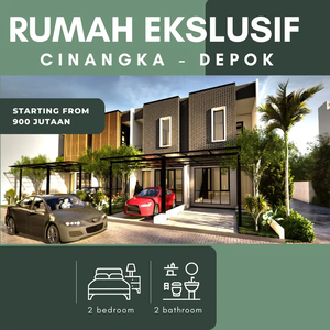 Dijual Rumah Ekslusif 2 Lantai di Depok Akses Pinggir Jalan Dekat Tol