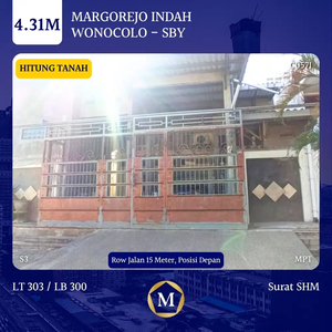 Dijual Rumah Margorejo Indah Hitung Tanah Langka Murah STRATEGIS SHM