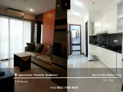 Disewakan Apartement Thamrin Residence Mid Floor 2BR Furnished Tower E