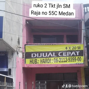 DIJUAL/DISEWAKAN RUKO 2 LANTAI PINGGIRJLN