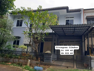 For sale Jual cepat rumah Lebar di dalam Cluster Citragran Cibubur