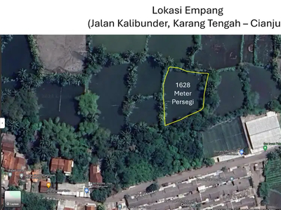 Kolam Ikan / Empang 1628 M Persegi SHM Cianjur