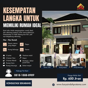 Promo 2 Unit Terakhir Rumah 2 Lantai Di Potorono Banguntapan Bisa KPR