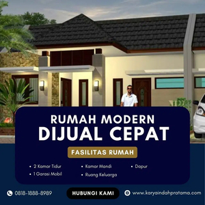 Promo Dp Kecil Rumah di Banguntapan Dekat Jl Wonosari 10 mnt Kotagede