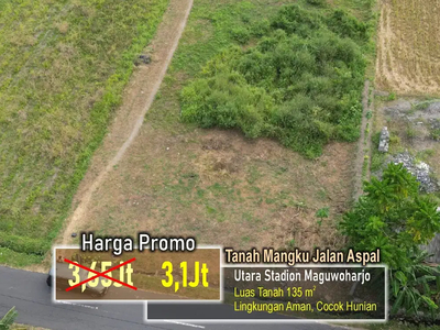 Promo; Tanah Mangku Jalan Aspal, Tanah Murah Sleman Timur UII Jogja