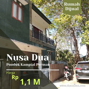 Rumah 2 Lantai Unfurnish Nusa Dua Dekat Dengan Kampus STP
