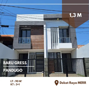 Rumah Baru Gress Pandugo Rungkut Modern Minimalis