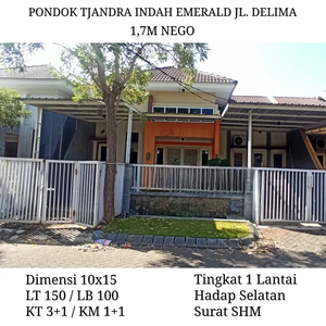 Rumah Pondok Tjandra Candra Indah Emerald Delima Row Lebar STRATEGIS