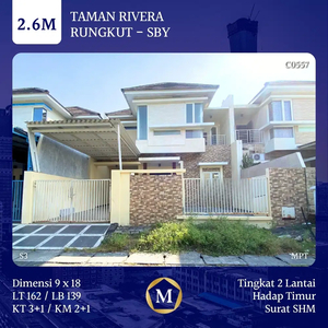 Rumah Taman Rivera Rungkut 2 Lantai Minimalis Siap Huni Dekat MERR UPN