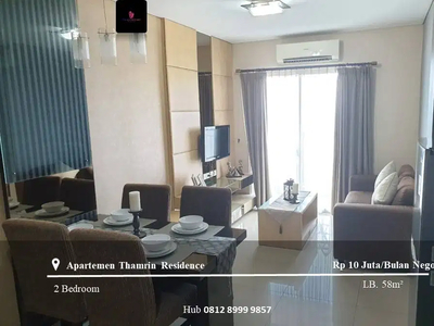 Sewa Apartemen Thamrin Residence High Floor 2BR Full Furnished Tower C