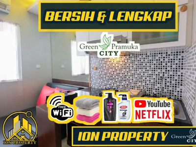 SEWA HARIAN APARTEMEN GREEN PRAMUKA CITY ATAS MALL JAKPUS!!!