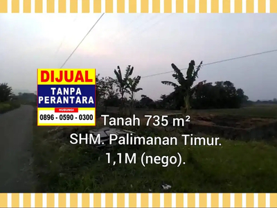 Tanah Murah Palimanan Cirebon 735m2