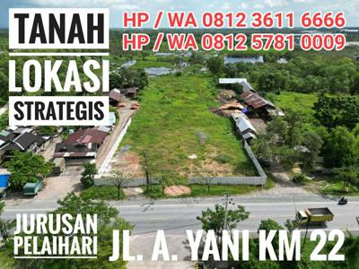 Tanah Jl. A. Yani Jurusan Pelaihari Banjarbaru Super Strategis