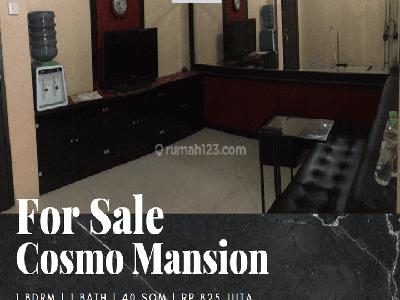 Dijual Apartemen Cosmo Mansion 1 Bedroom Full Furnished Middle Floor