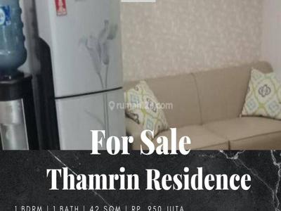 Dijual Apartemen Thamrin Residence 1 Bedroom Furnished Lantai Sedang