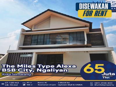 Disewakan Dikontrakkan Rumah Minimalis TheMiles Alexa BSB City