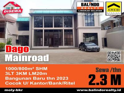 Disewakan Gedung Cocok Untuk Kantor & Bank Di Mainroad Dago