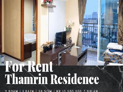 For Rent Apartemen Thamrin Residence 2 Bedroom Tower Edelweis Low Floor