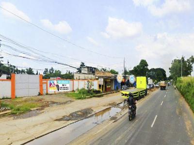 Tanah Darat Dan Padat Buat Gudang Di Jl.Raya Kalimalang Cibitung