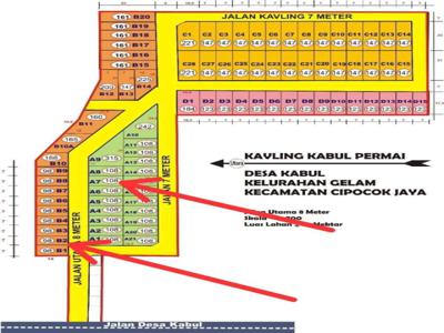 Tanah Kavling 2 Unit Borongan Di Jalan Utama Kavlingan