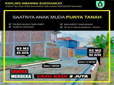 tanah murah siap bangun di sukoharjo