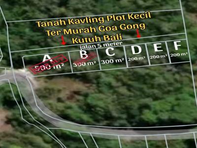 Tanah Plot Kecil Ter Murah Zona Kuning Goa Gong Jimbaran Bali