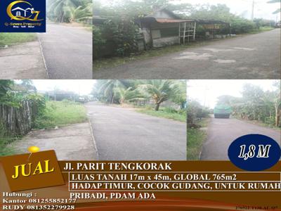 Tanah Strategis Jl. Parit Tengkorak, Pontianak, Kalimantan Barat