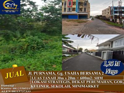 Tanah Strategis Jl. Purnama, Gg. Usaha Bersana 2, Pontianak