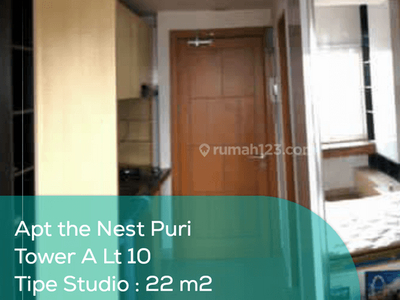 Apartement The Nest Puri Tower A Lt 10, Studio, Full Furnished