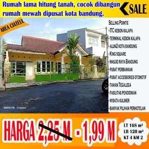 DI JUAL RUMAH LAMA HITUNG TANAH DI CIATEUL PUSAT KOTA BANDUNG