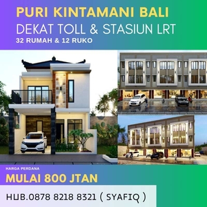 Hunian Mewah 2LT gaya Bali Lokasi bergengsi Dekat TOLL & LRT