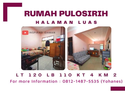 Rumah Asri Pulosirih Bekasi Jalan Lebar 2 Mobil Depan Rumah Taman