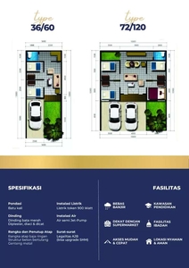 Rumah dengan free design Udah full spek harga cluster